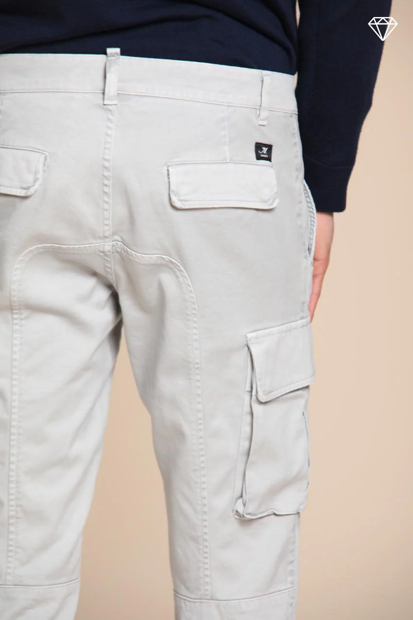 Chile pantalone cargo uomo in gabardina extra slim fit ① - Image 2