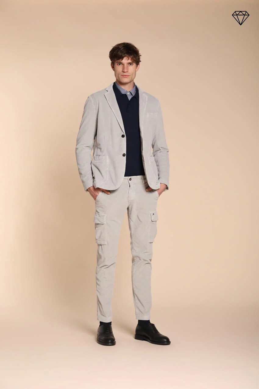 Chile pantalone cargo uomo in velluto 500 righe extra slim fit ① - Image 5