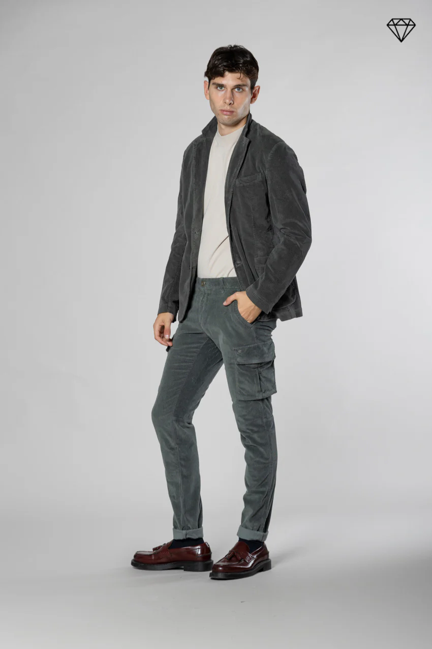 Chile pantalone cargo uomo in velluto 500 righe extra slim fit ① - Image 6