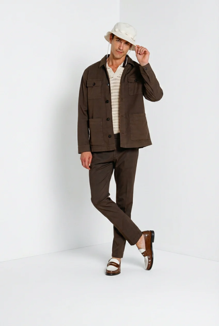 City Jacket Summer giubbotto uomo in cavallery di cotone e lino stretch - Image 6