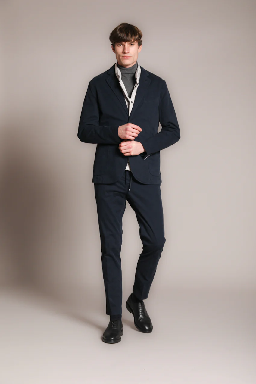 Da Vinci blazer uomo in gabardina stretch - Image 3