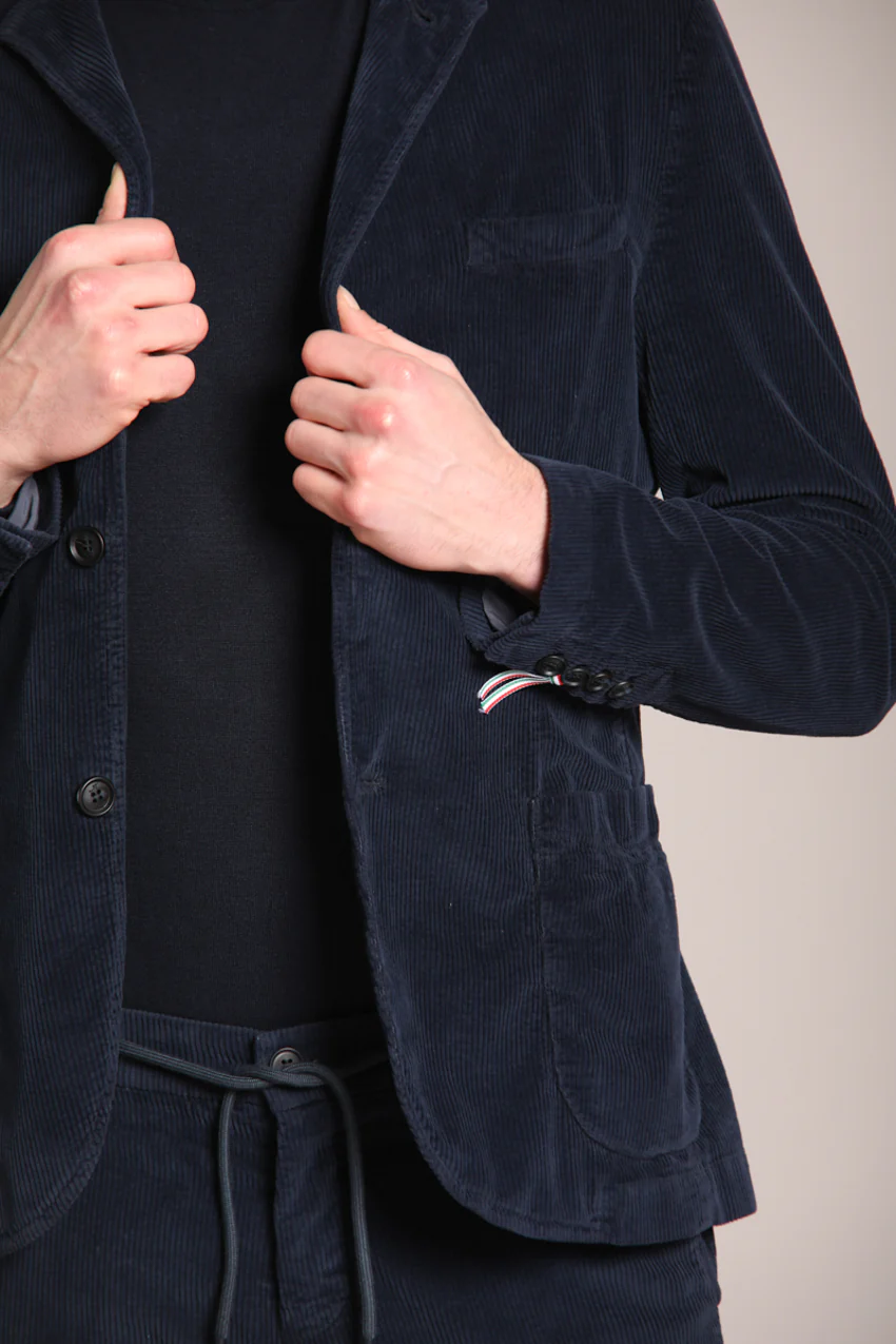 Da Vinci blazer uomo in velluto 500 righe - Image 2