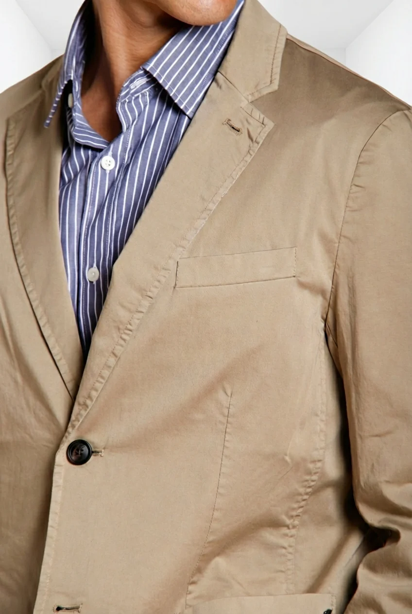 Da Vinci Travel blazer uomo in raso tecnico travel stretch - Image 2