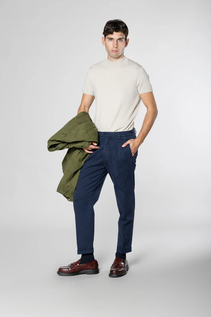 Don Johnson 2 Pinces pantalone chino uomo in bull carrot fit - Image 6
