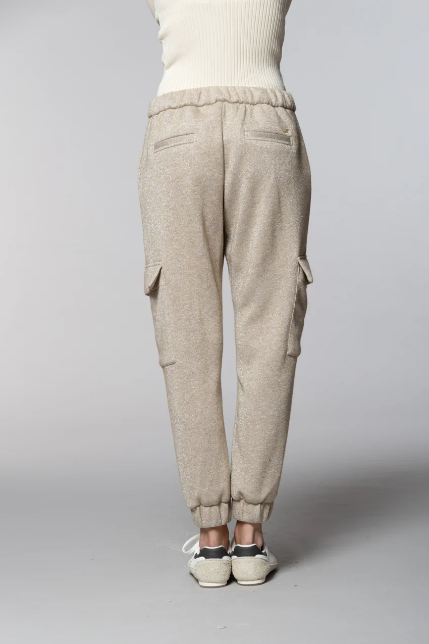 Easy Cargo pantalone cargo donna maglia jersey lurex relaxed fit - Image 6