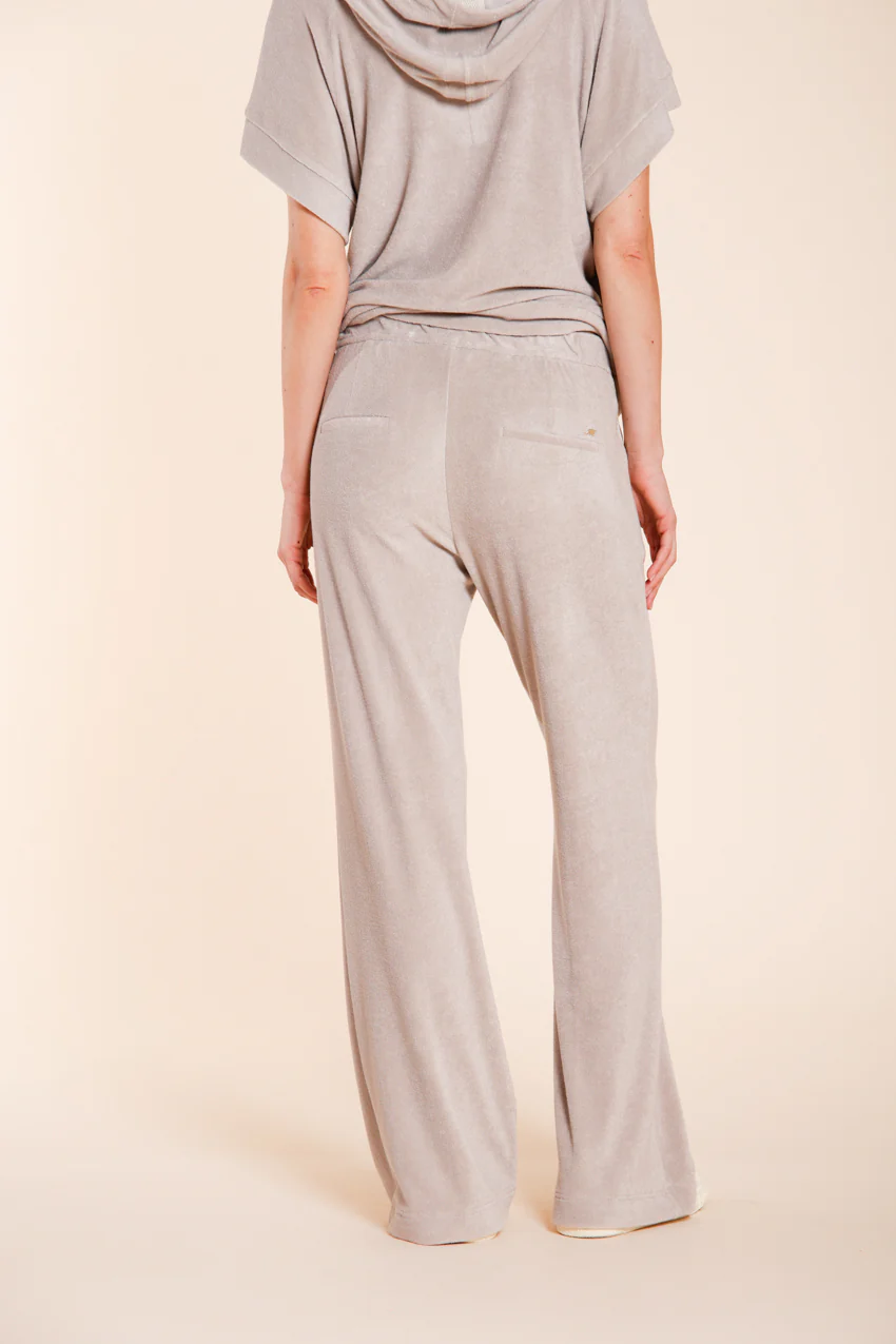 Easy Straight pantalone chino jogger donna in jersey spugna straight fit - Image 5