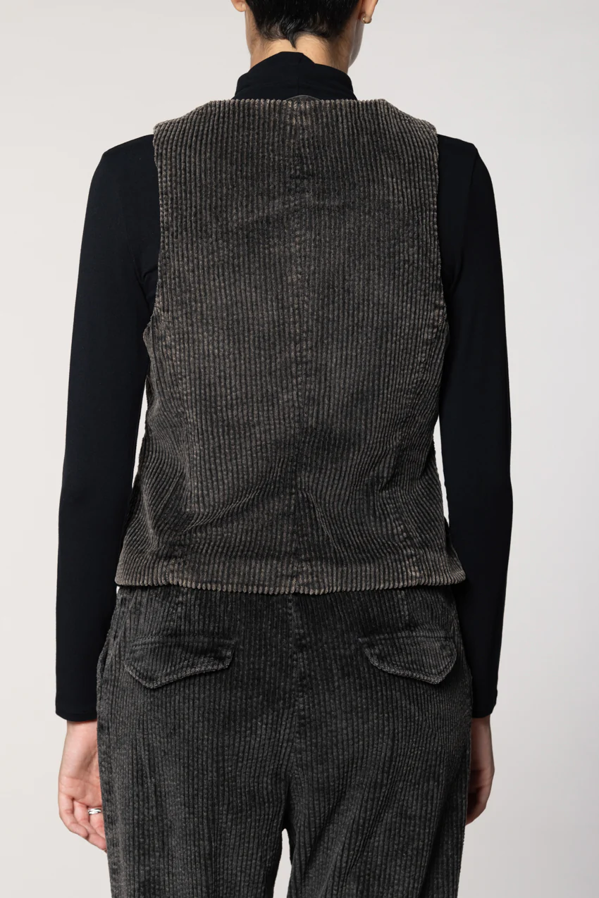 Ellen gilet donna in velluto a costa larga - Image 4