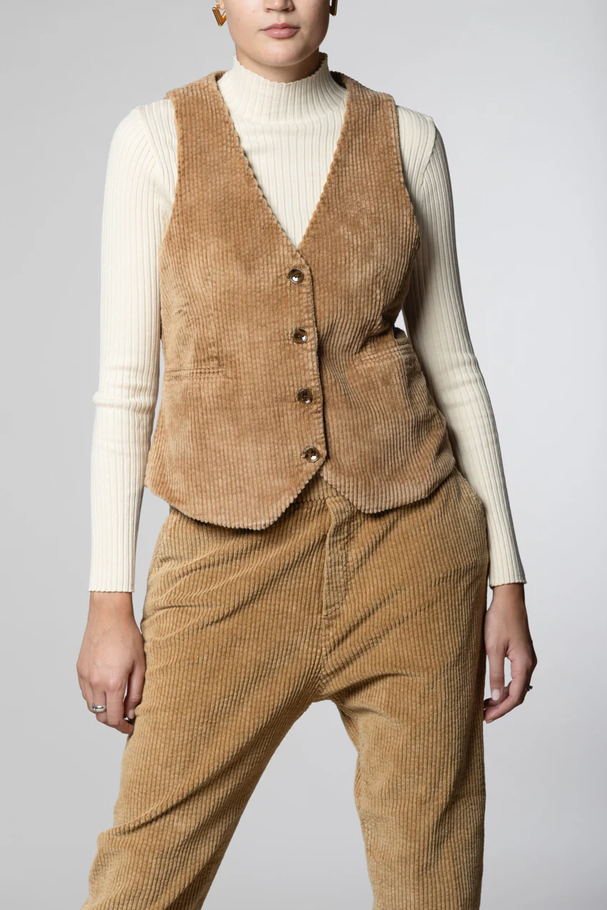 Ellen gilet donna in velluto a costa larga - Image 3