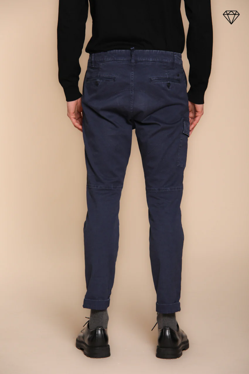 George Coolpocket pantalone cargo uomo in gabardina logo edition carrot fit ① - Image 5