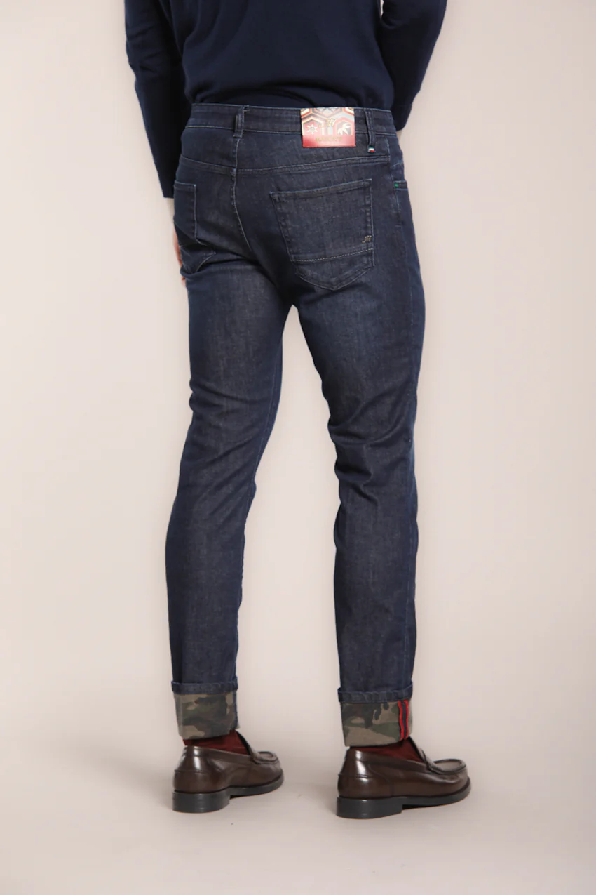 Harris pantalone 5 tasche uomo in denim stretch slim fit - Image 6