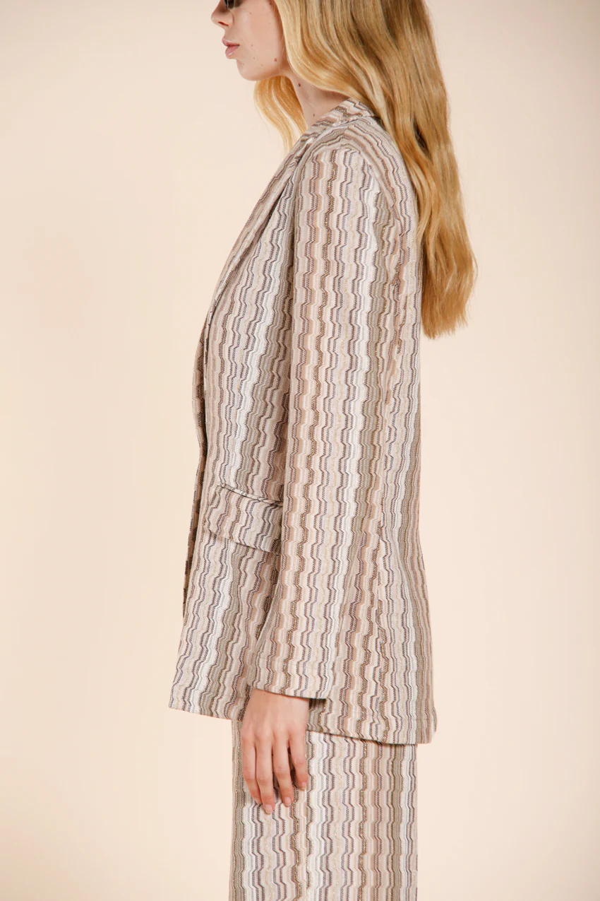 Irene blazer donna in jersey fantasia a righe - Image 5