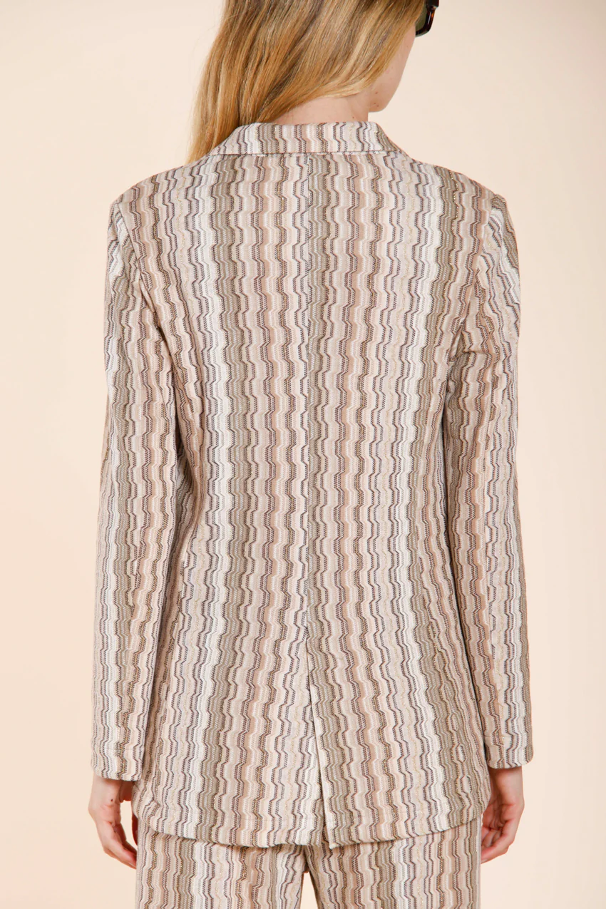 Irene blazer donna in jersey fantasia a righe - Image 6