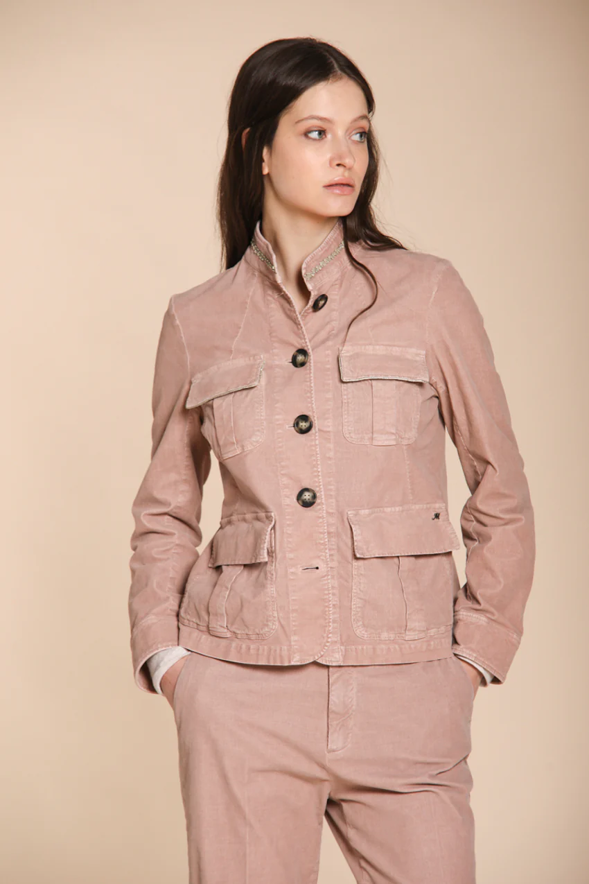 Karen giacca donna in velluto 1000 righe