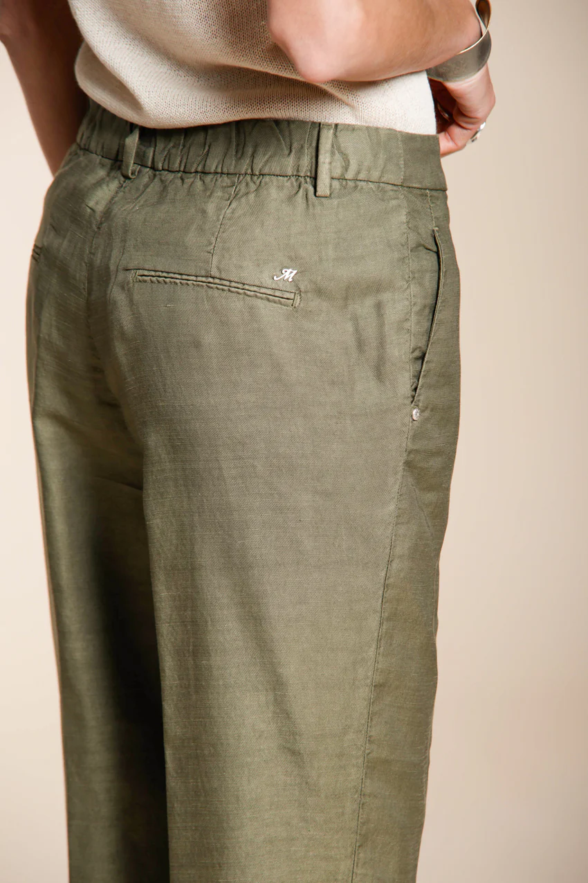 Linda Summer pantalone chino donna in canvas relaxed fit - Image 2