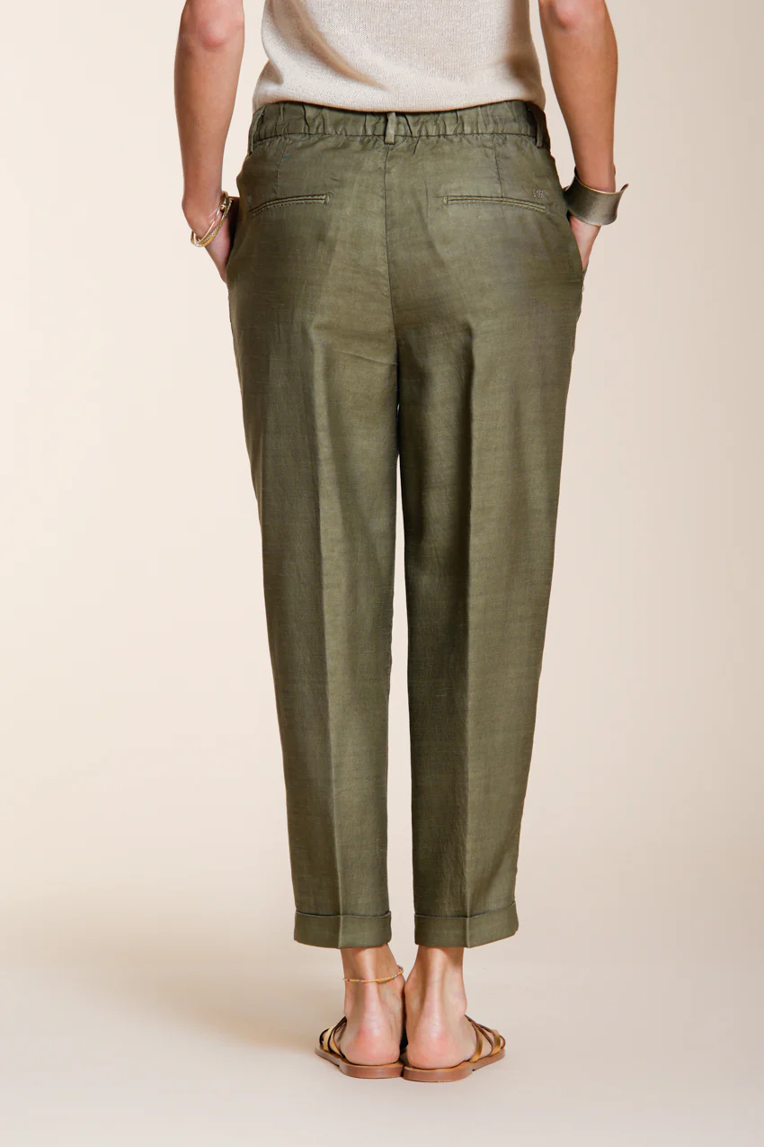 Linda Summer pantalone chino donna in canvas relaxed fit - Image 6