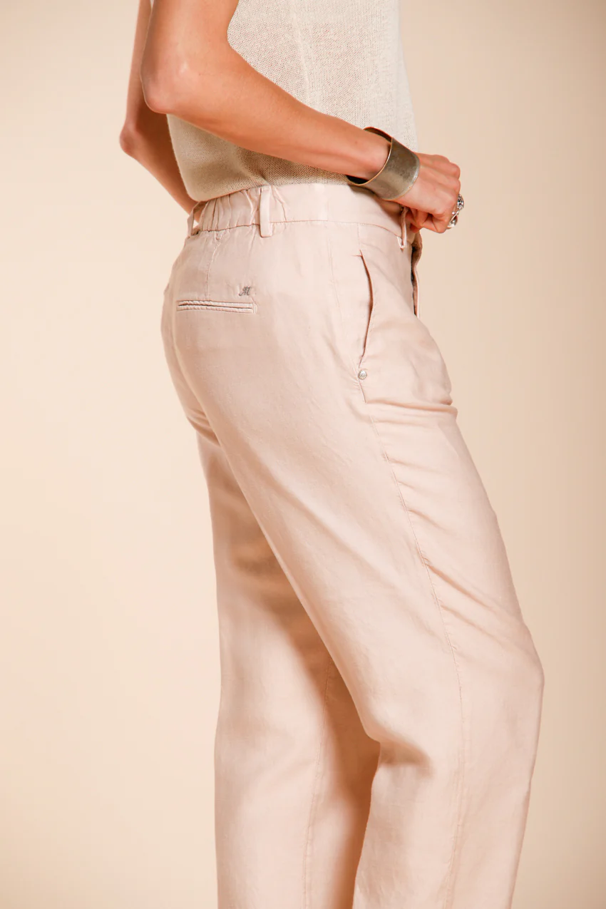 Linda Summer pantalone chino donna in canvas relaxed fit - Image 2