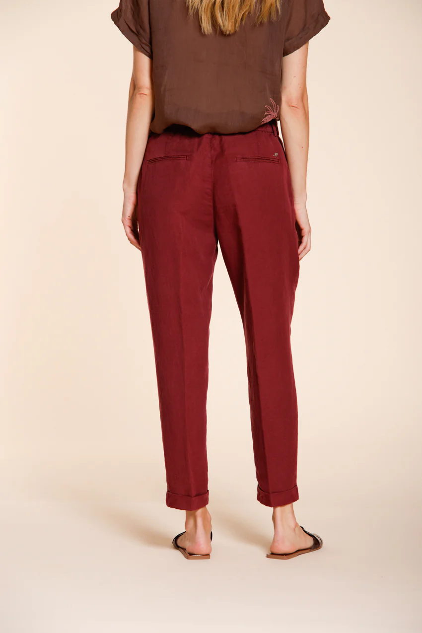Linda Summer pantalone chino donna in canvas relaxed fit - Image 4