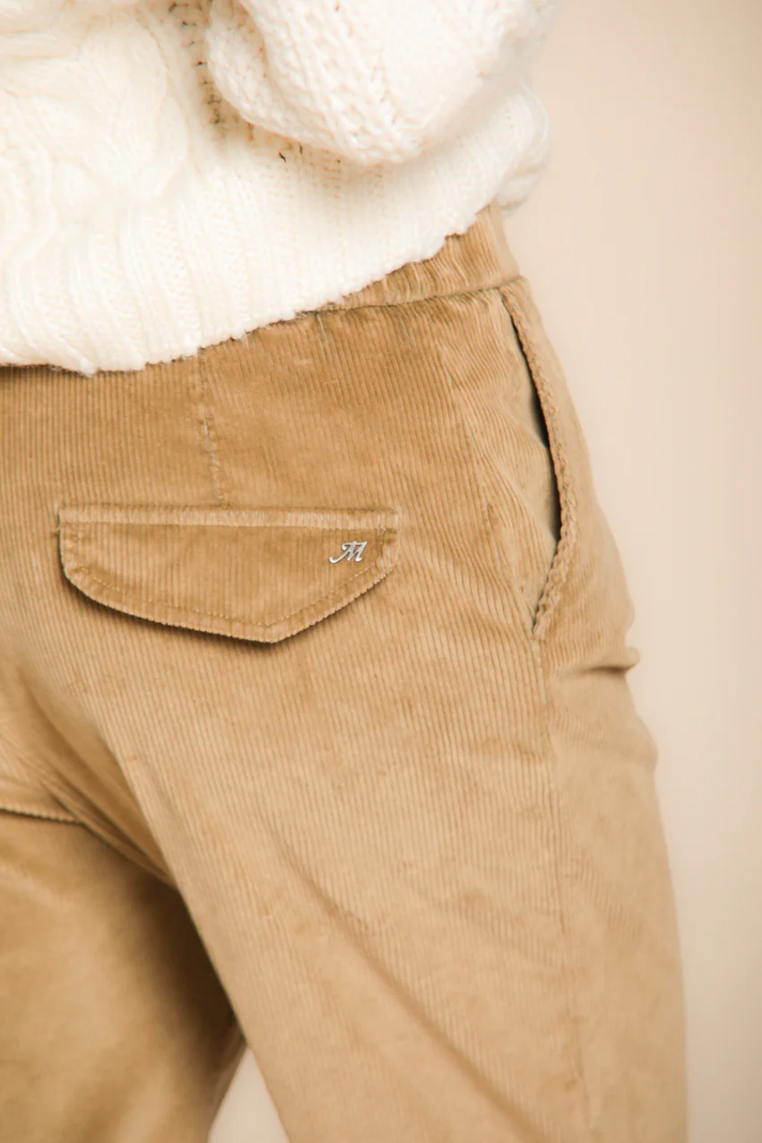 Malibu Jogger City pantaloni chino donna in velluto a coste relaxed fit - Image 2