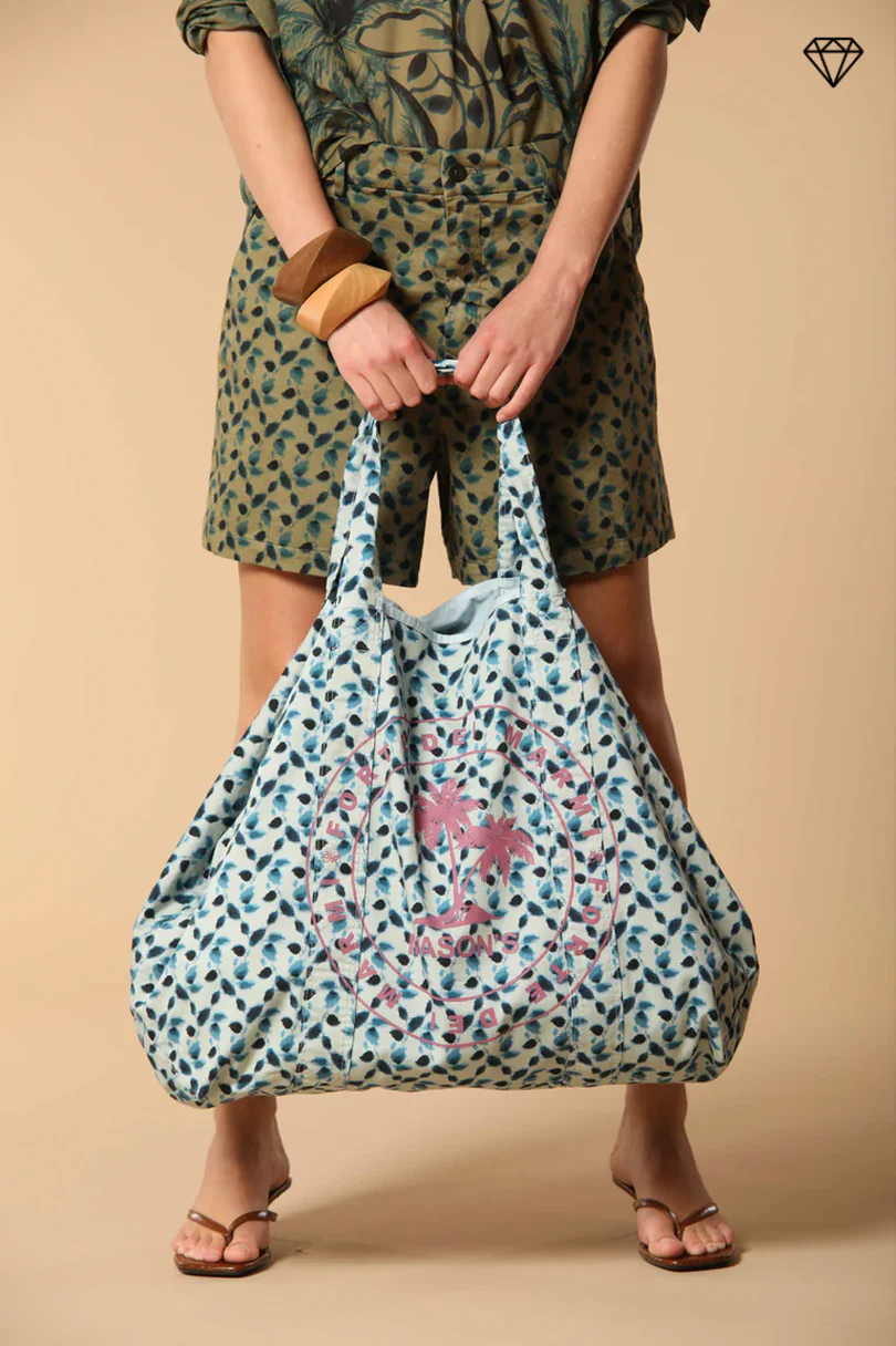 Mason’s bag borsa unisex in cotone con stampa foglia ① - Image 2
