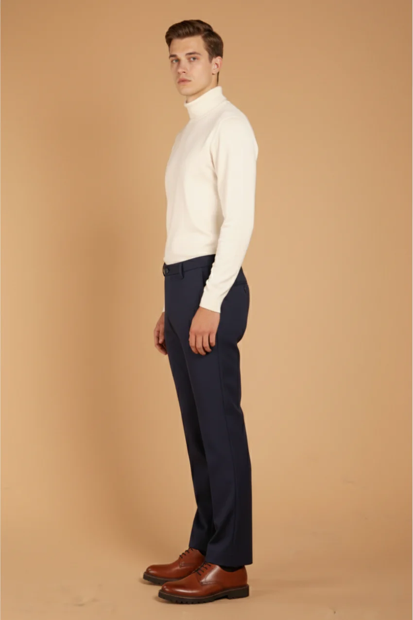 Milano Jog pantalone chino uomo in jersey stretch extra slim fit - Image 4