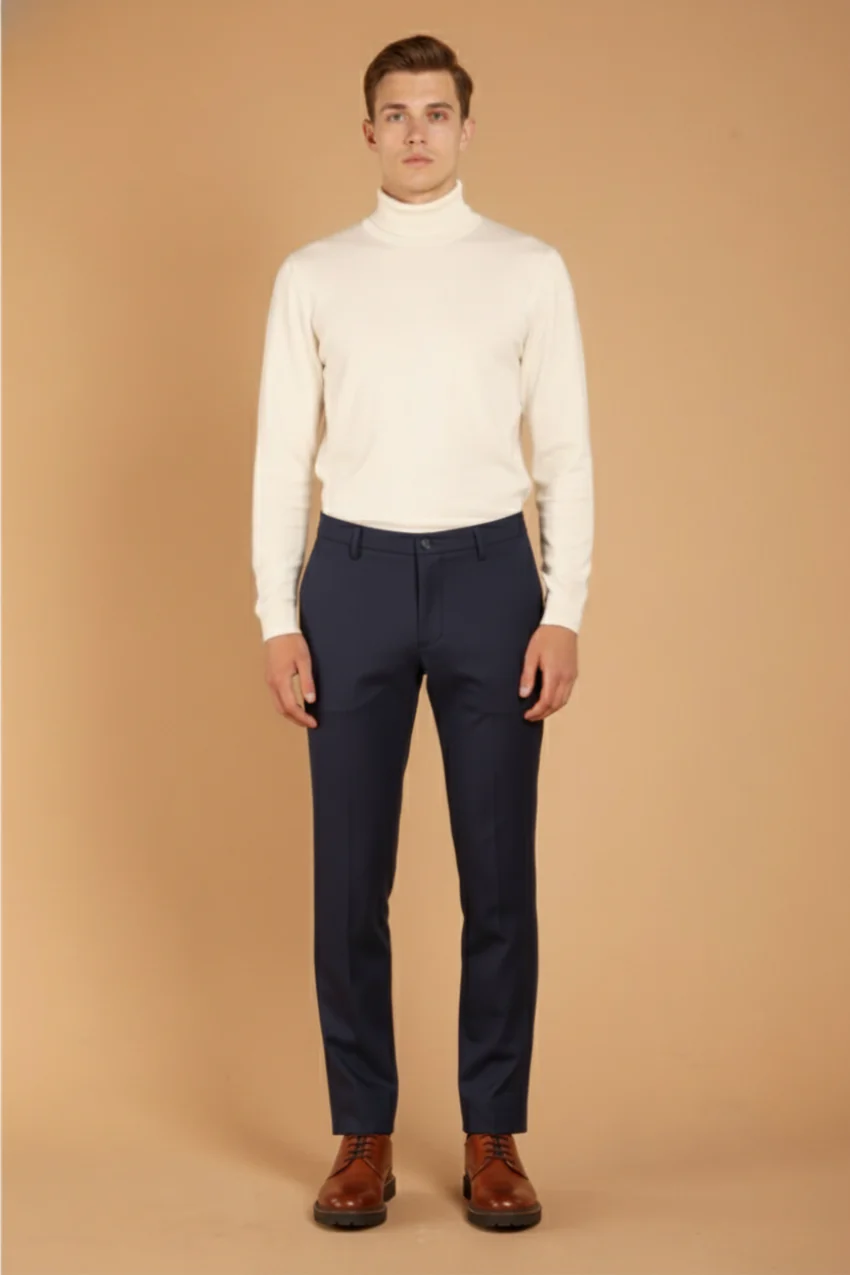 Milano Jog pantalone chino uomo in jersey stretch extra slim fit - Image 5