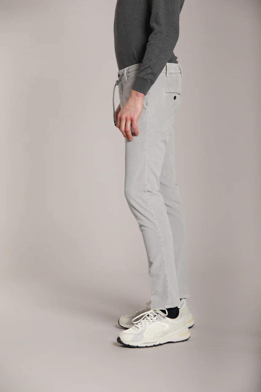 Milano Jogger pantalone chino uomo in velluto 500 righe extra slim fit - Image 4
