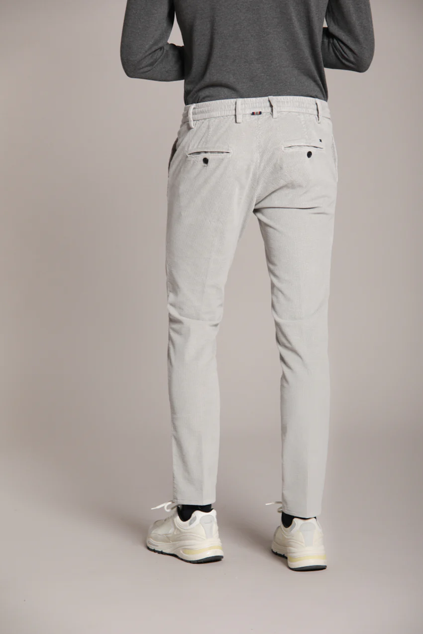 Milano Jogger pantalone chino uomo in velluto 500 righe extra slim fit - Image 5