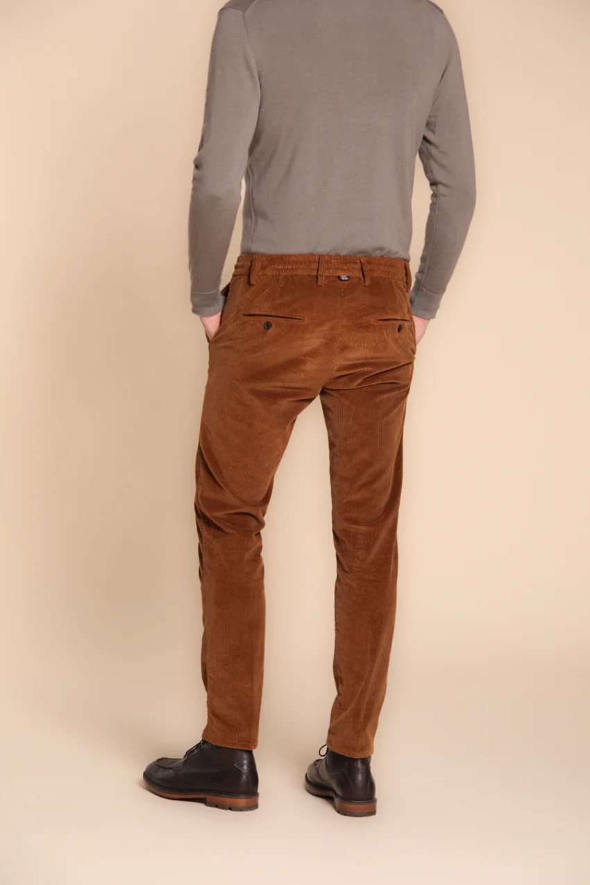 Milano Jogger pantalone chino uomo in velluto 500 righe extra slim fit - Image 5