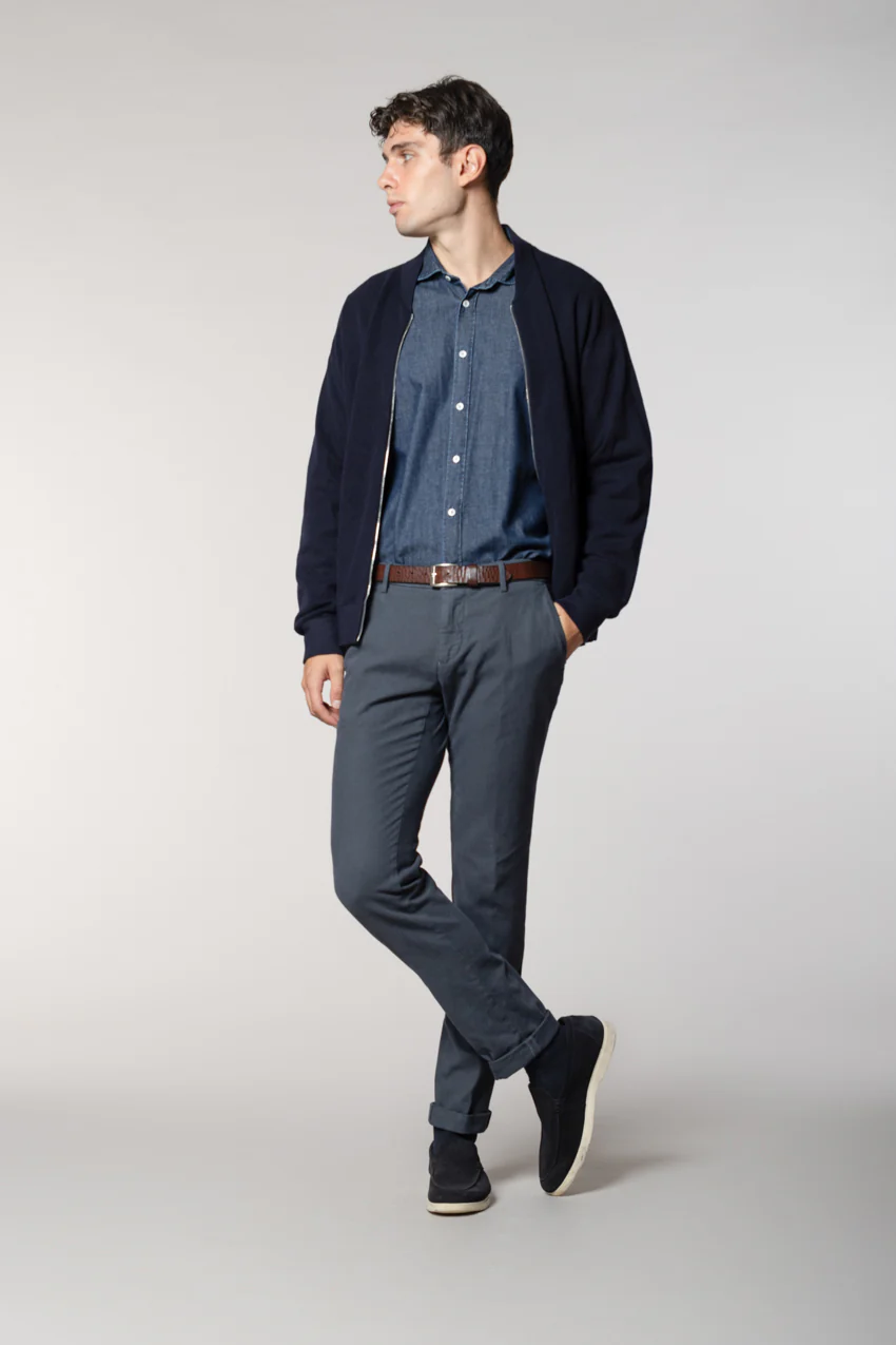 Milano pantalone chino uomo fantasia occhio di pernice extra slim fit - Image 5