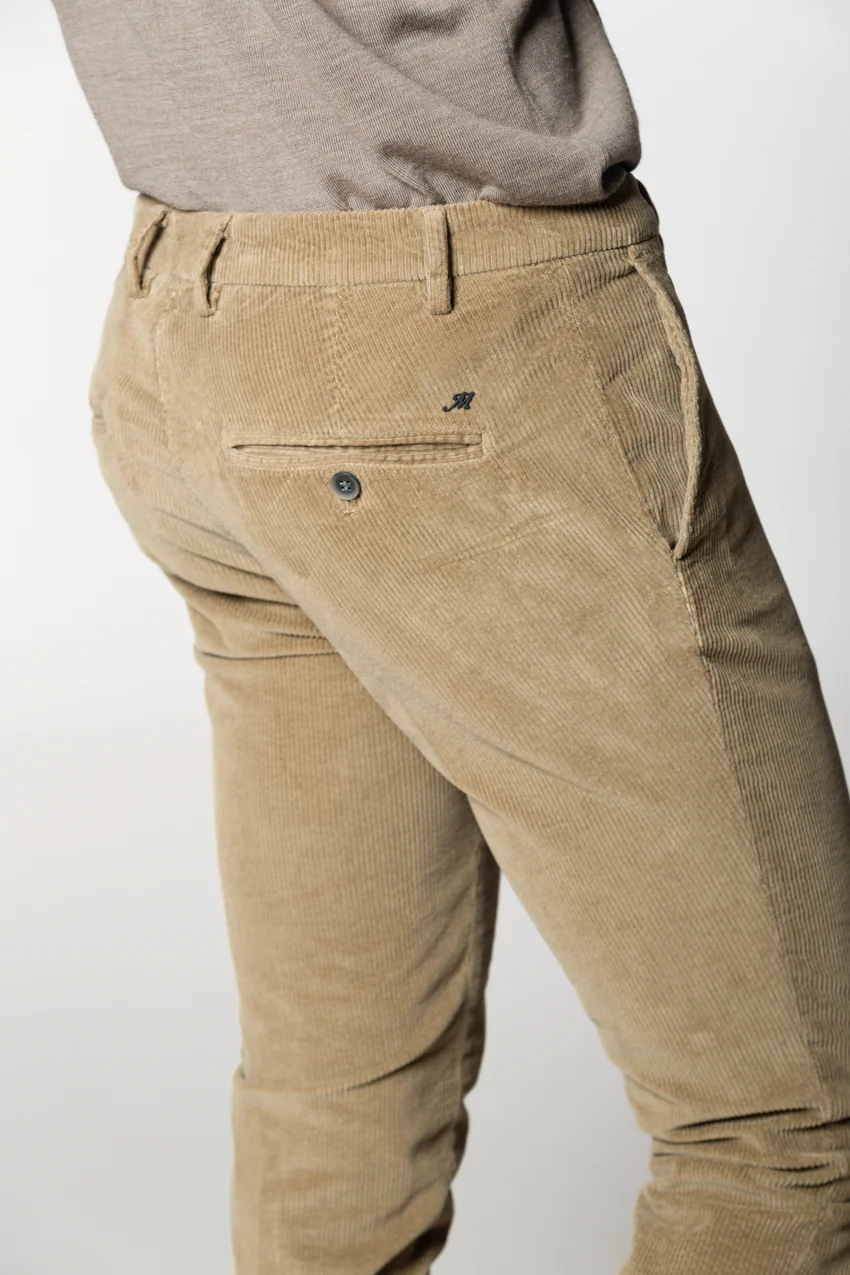 Milano pantalone chino uomo in velluto 500 righe extra slim fit - Image 2