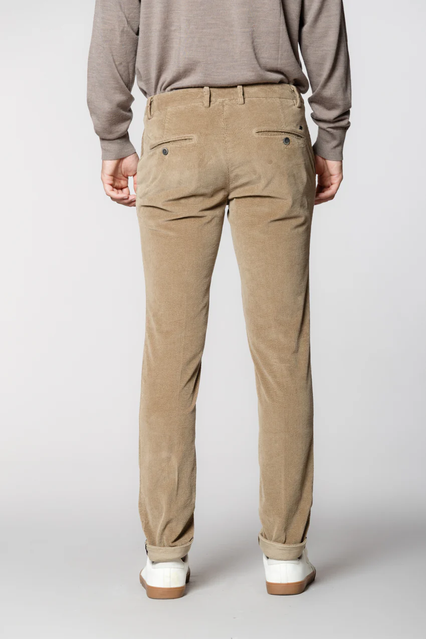 Milano pantalone chino uomo in velluto 500 righe extra slim fit - Image 5