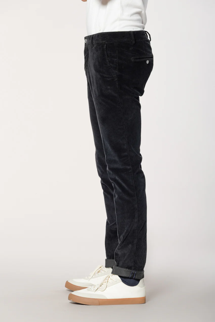 Milano pantalone chino uomo in velluto 500 righe extra slim fit - Image 5
