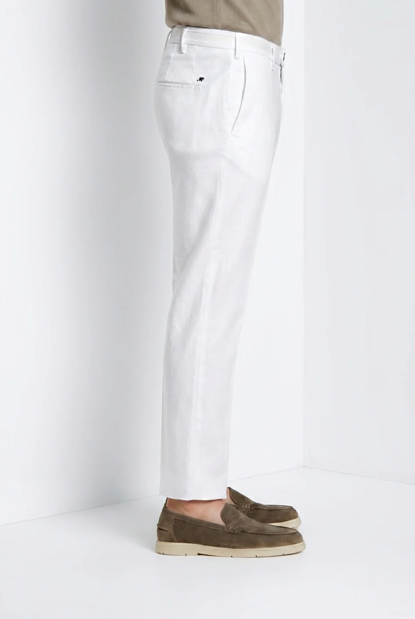 New York Cambridge pantalone chino uomo in twill regular fit - Image 3
