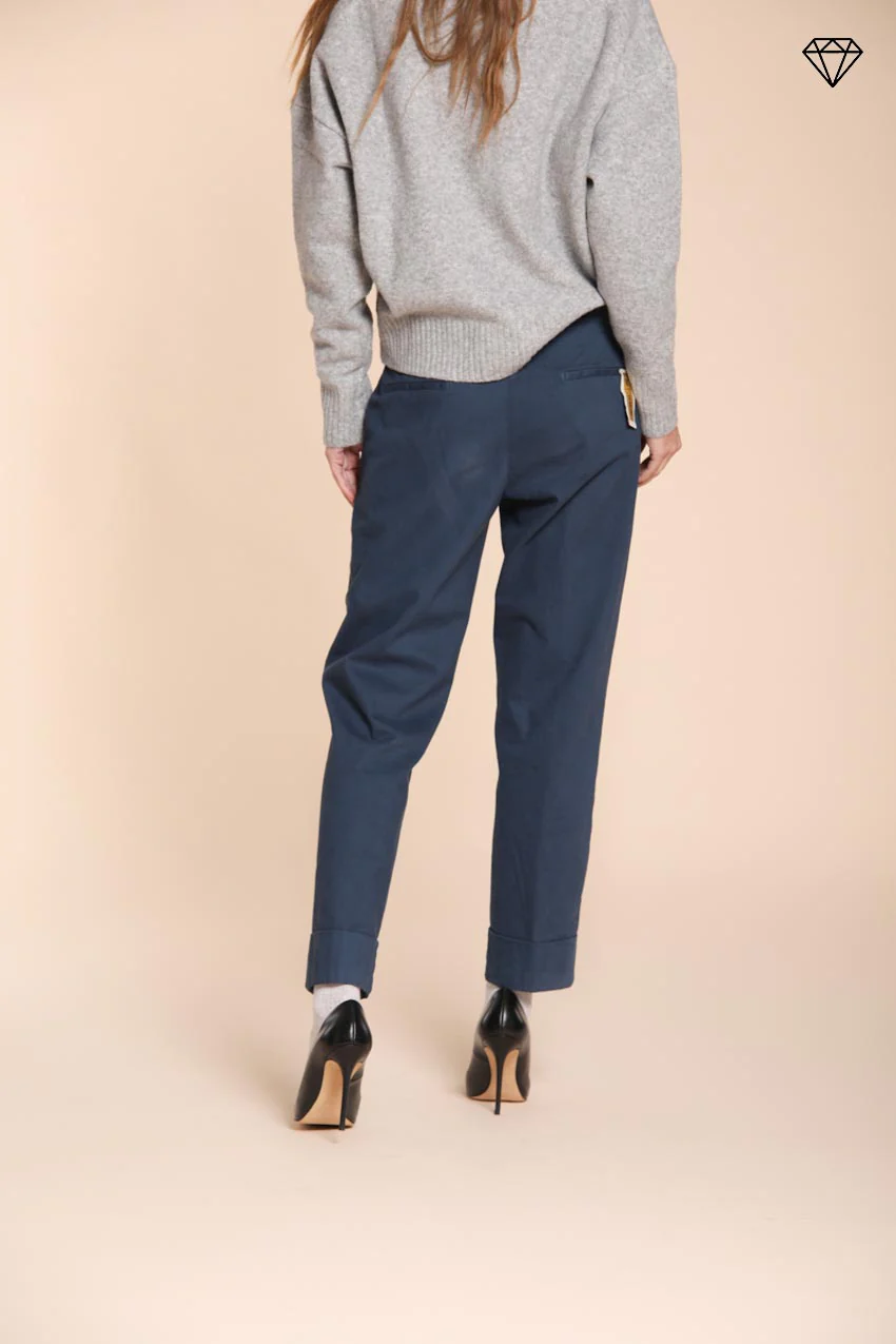 New York Carrot pantalone chino donna in cotone lana carrot fit ① - Image 5