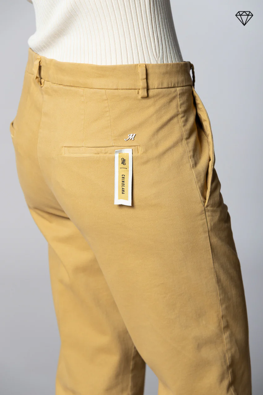 New York Carrot pantalone chino donna in cotone lana carrot fit ① - Image 2