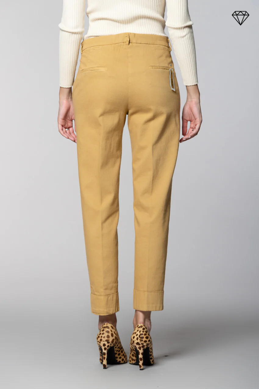 New York Carrot pantalone chino donna in cotone lana carrot fit ① - Image 5