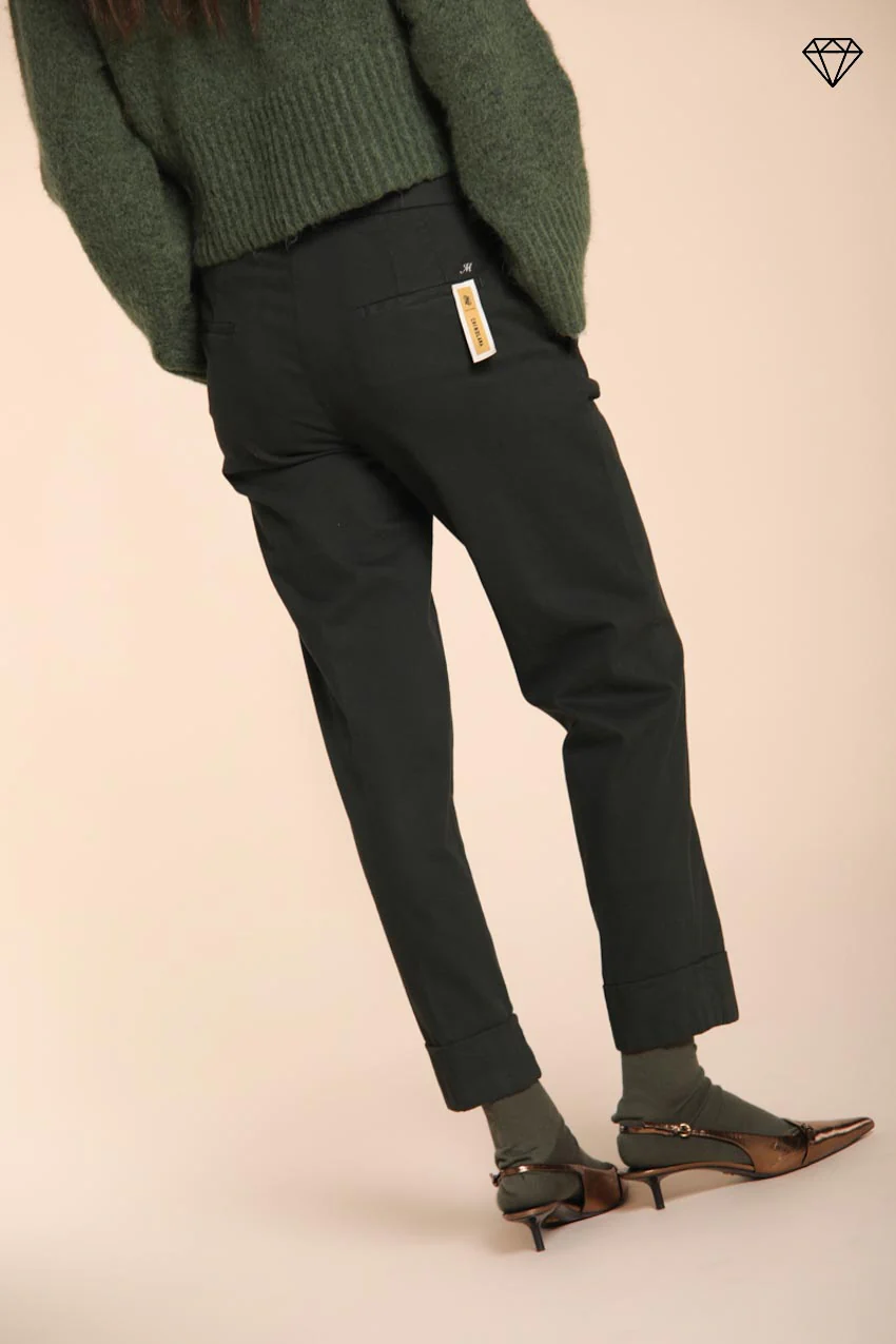 New York Carrot pantalone chino donna in cotone lana carrot fit ① - Image 4