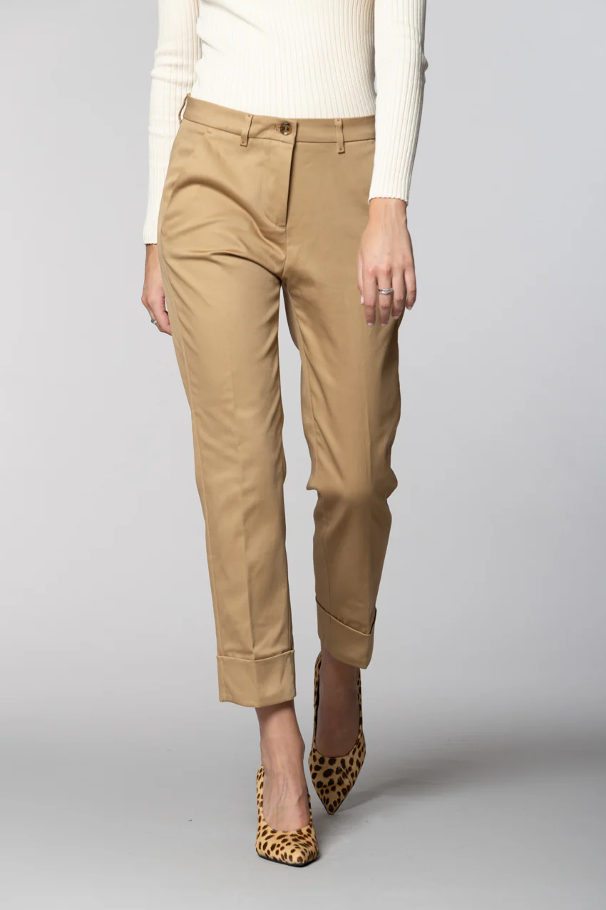 New York Carrot pantalone chino donna in gabardina carrot fit - Image 3