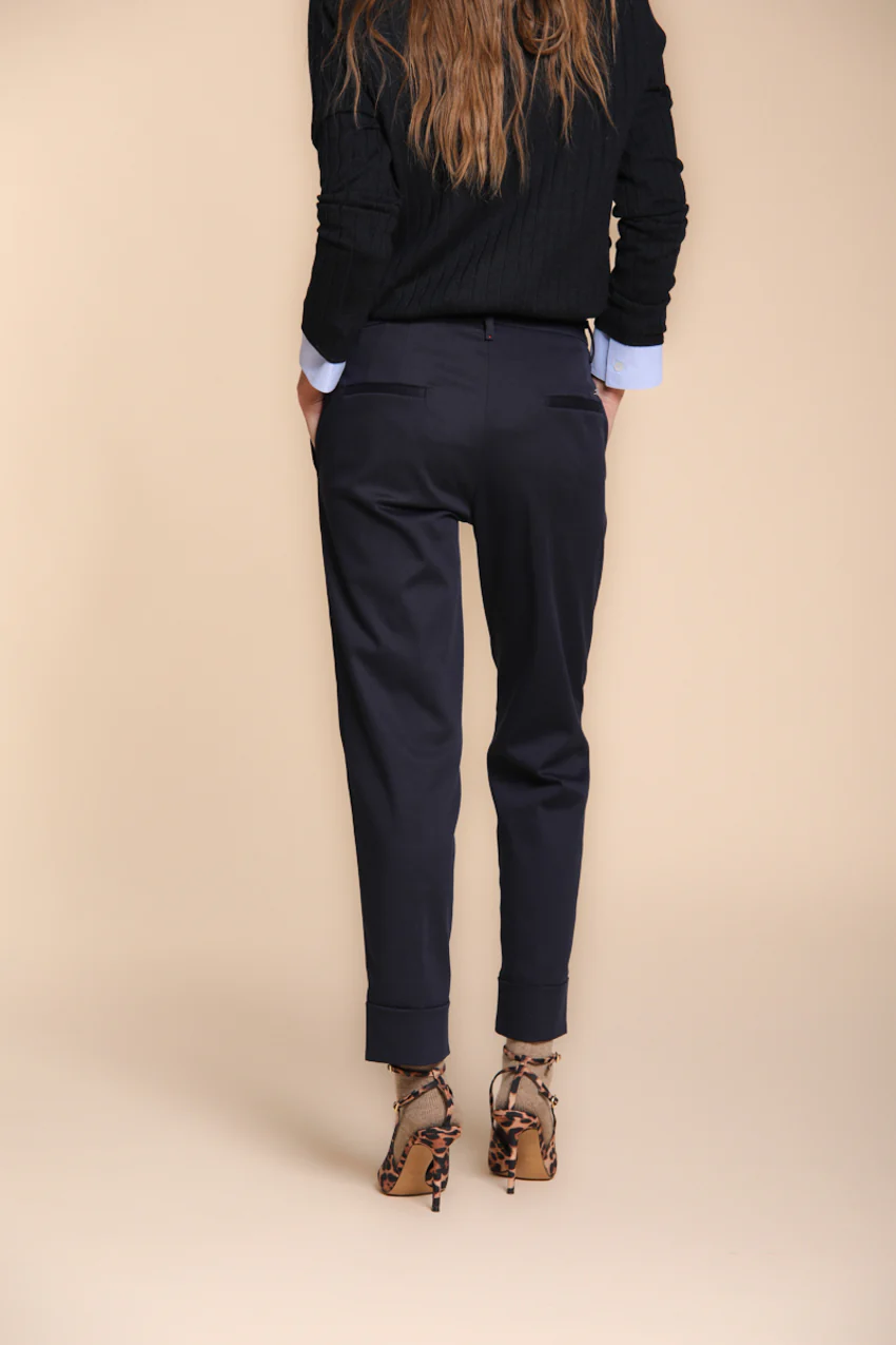 New York Carrot pantalone chino donna in gabardina carrot fit - Image 5