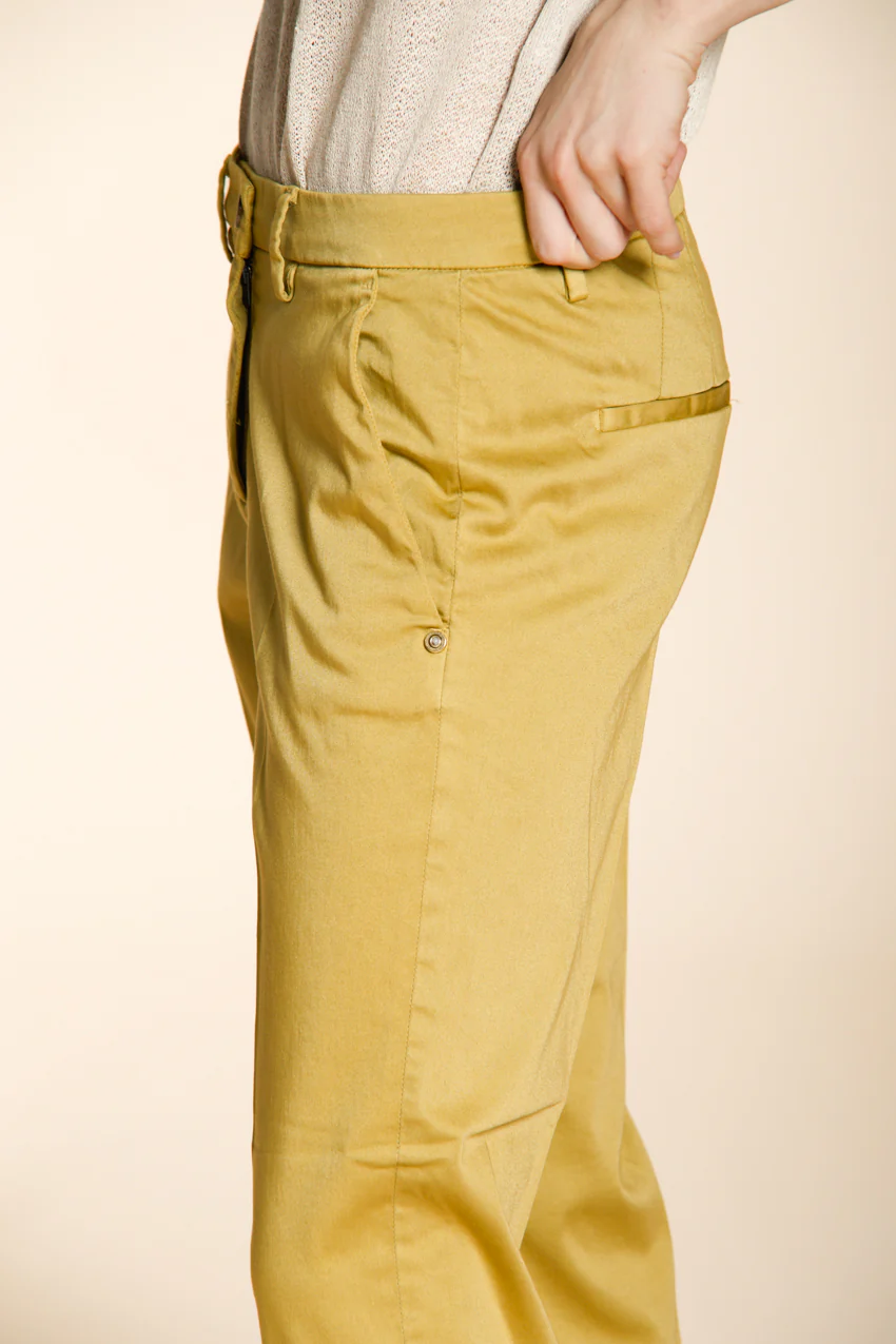New York Carrot pantalone chino donna in raso stretch carrot fit ① - Image 2