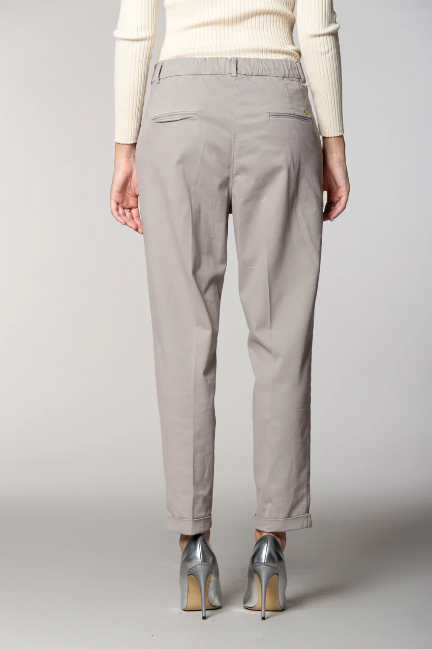 New York Cozy pantalone chino donna in gabardina carrot  fit - Image 5