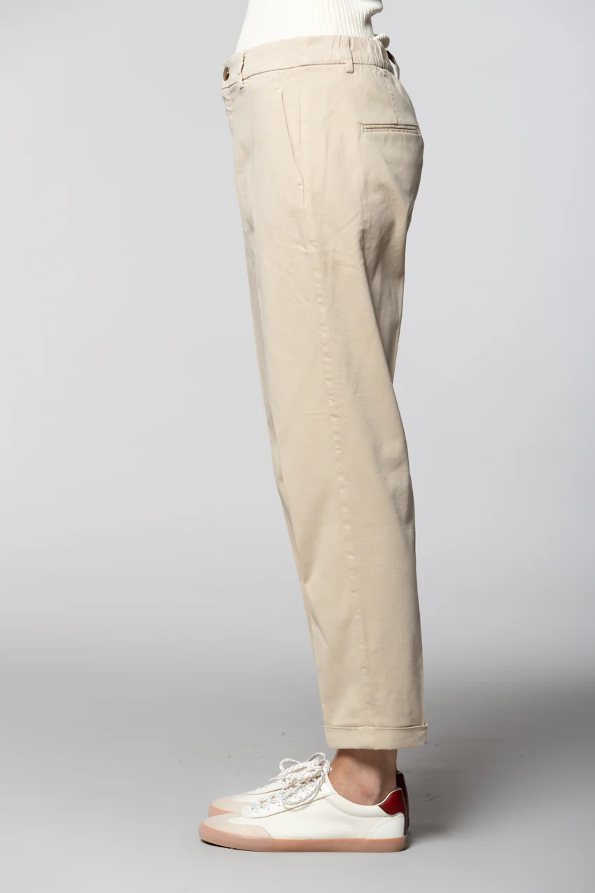 New York Cozy pantalone chino donna in gabardina carrot fit - Image 3