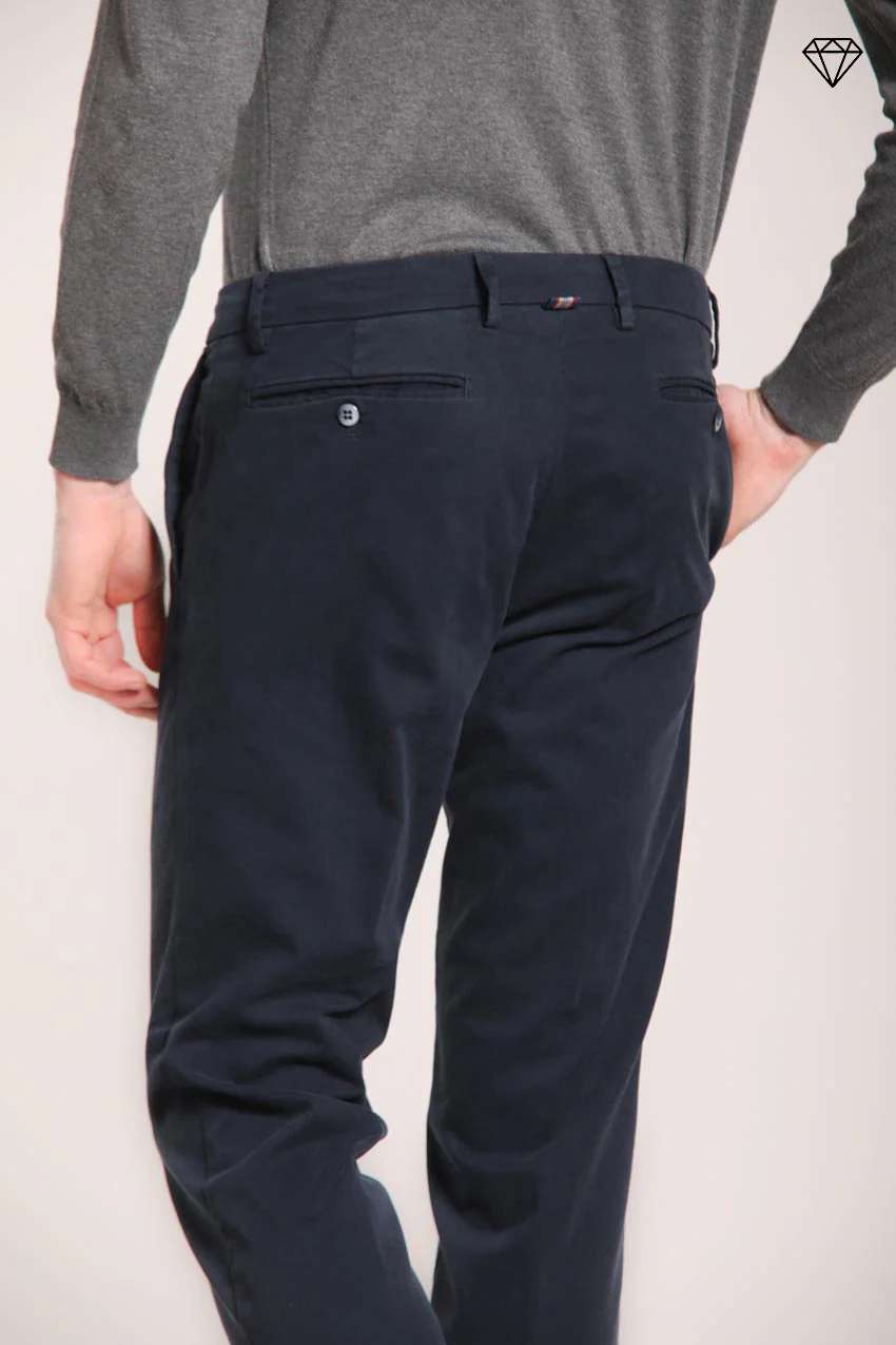 New York pantalone chino uomo in gabardina stretch regular fit ① - Image 4
