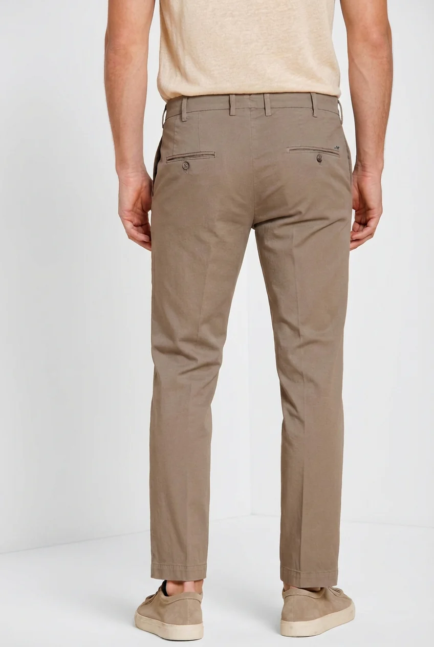 New York pantalone chino uomo in gabardina stretch regular fit ① - Image 3