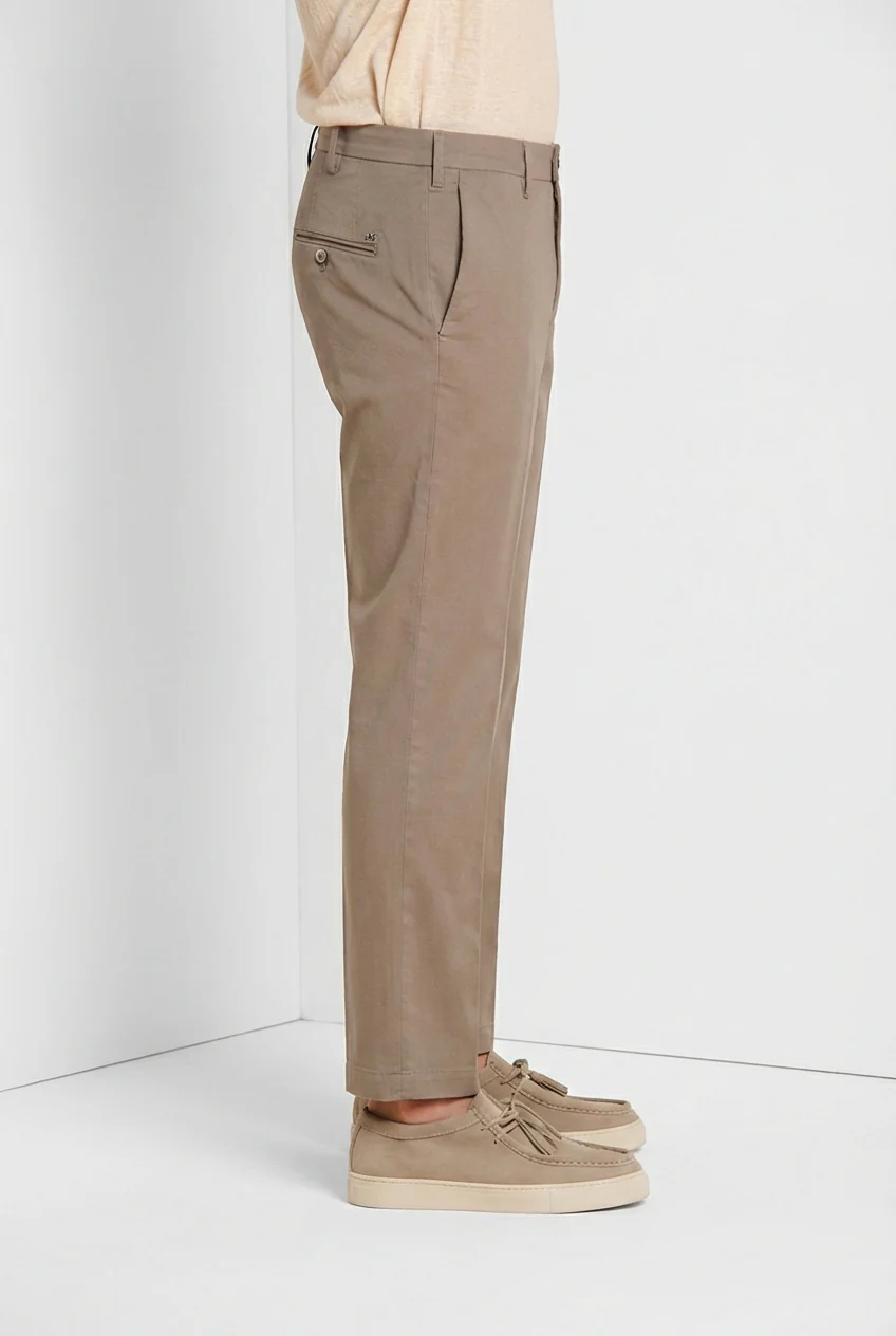 New York pantalone chino uomo in gabardina stretch regular fit ① - Image 4