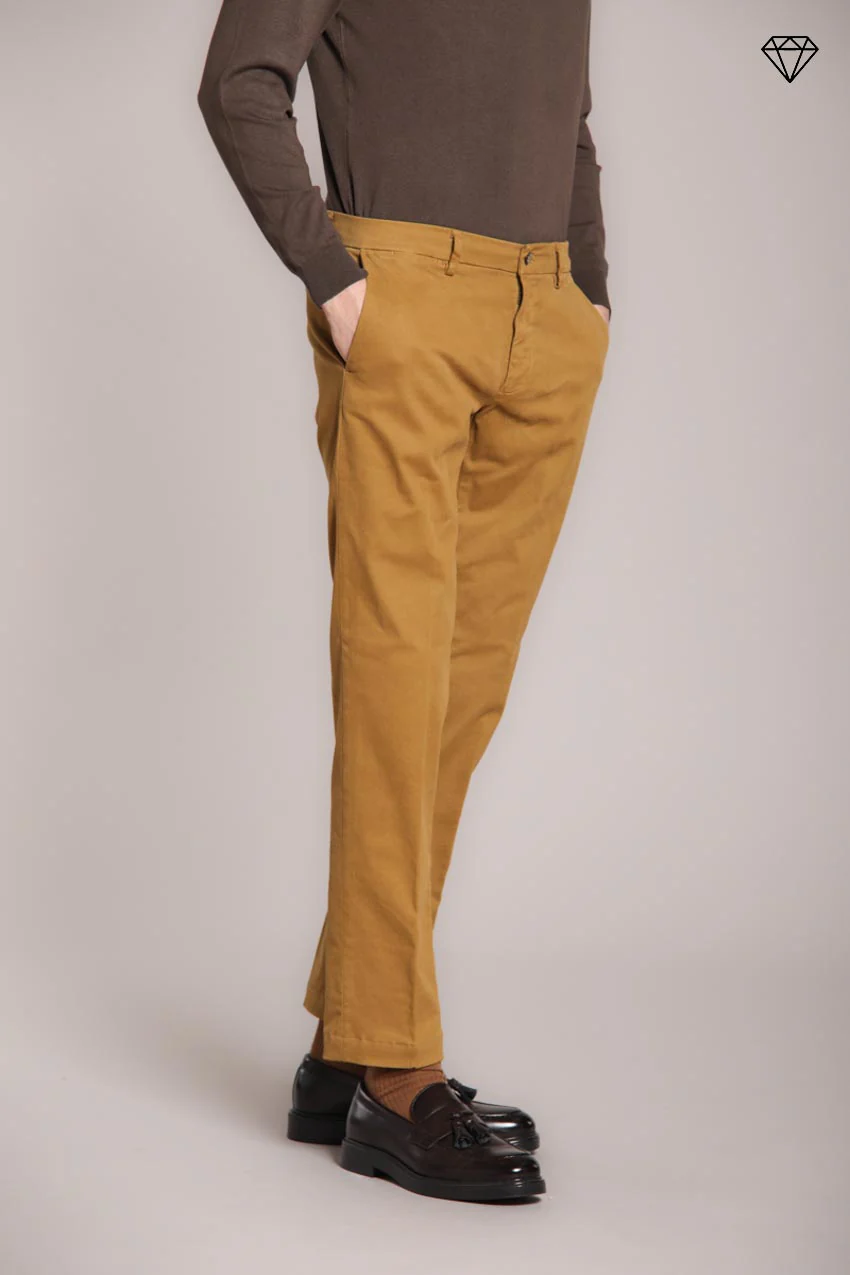 New York pantalone chino uomo in gabardina stretch regular fit ① - Image 4