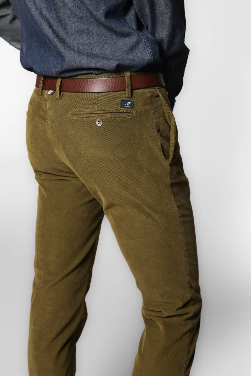 New York pantalone chino uomo in velluto 1000 righe regular fit - Image 2