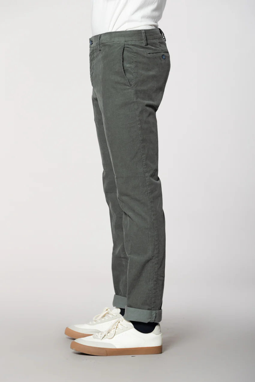 New York pantalone chino uomo in velluto 1000 righe regular fit - Image 4