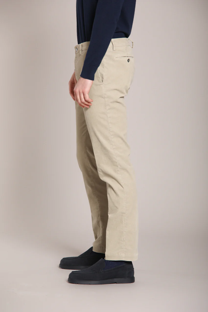 New York pantalone chino uomo in velluto 1000 righe regular fit - Image 3