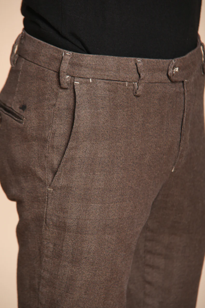 New York Sartoriale pantalone chino uomo stampa galles regular fit - Image 2